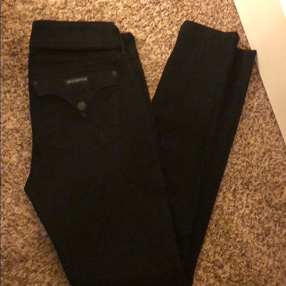 Hudson black skinny jeans